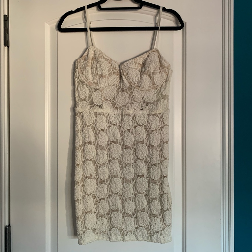 White mini dress